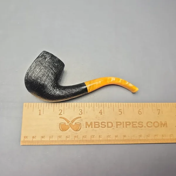 BriarWorks Classic C12 Wire Rusticated Bent Billiard (New) - Image 11