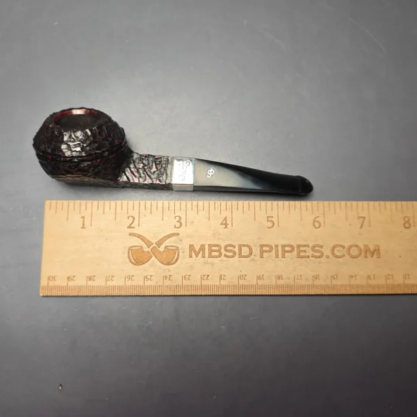 Peterson 2026 Pipe of the Year Rusticated "Large Squat Cad" Bulldog with Silver (New) - Image 11