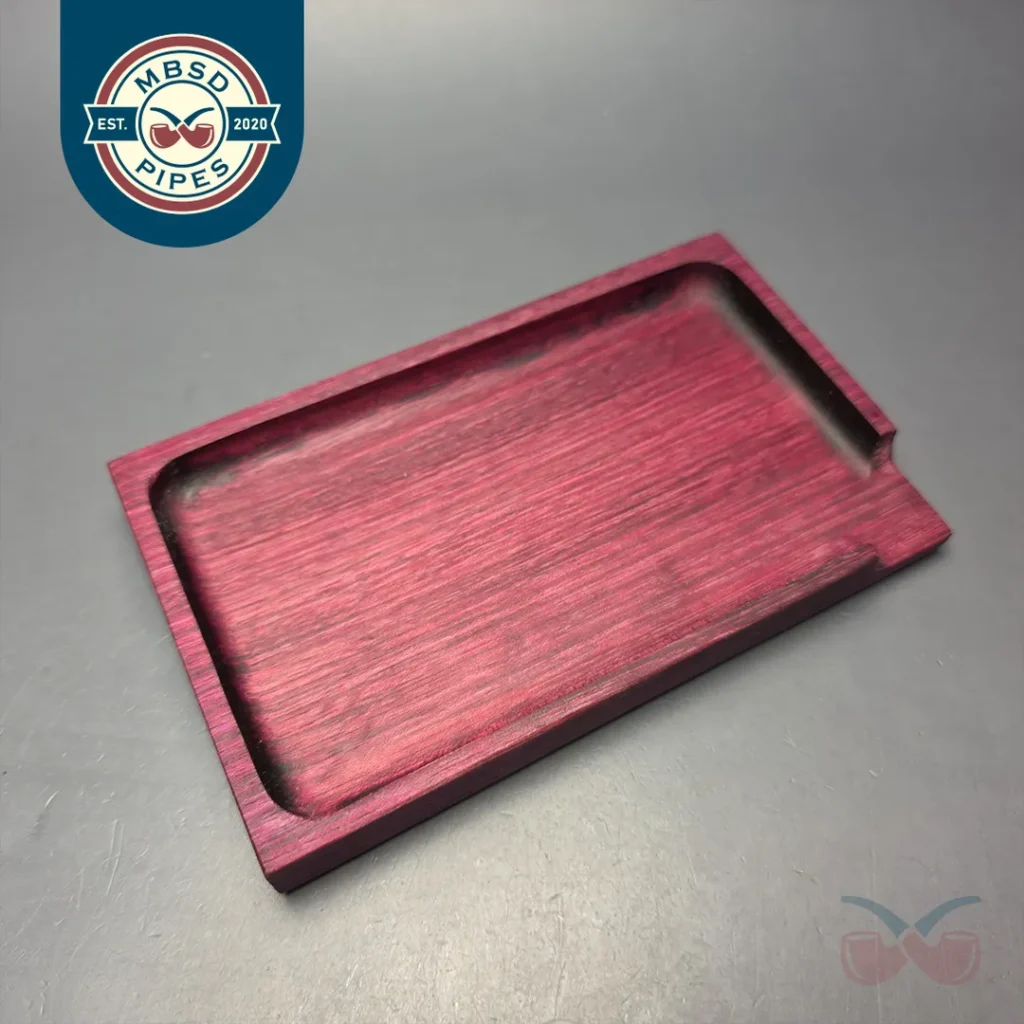 BGWoodworx Small Purpleheart Wood Tobacco Tray (New)