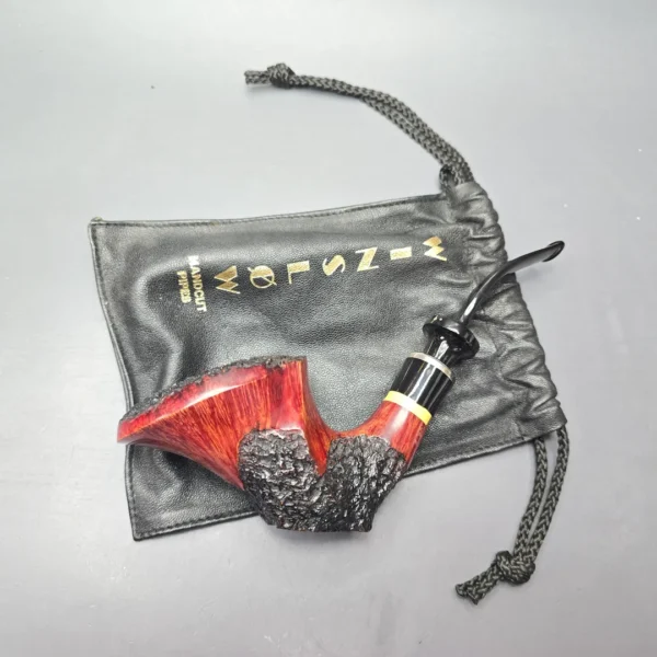 Poul Winslow (E) (Ekstra) Magnum Partially Rusticated Freehand Sitter with Silver and Acrylic (Estate) - Image 14
