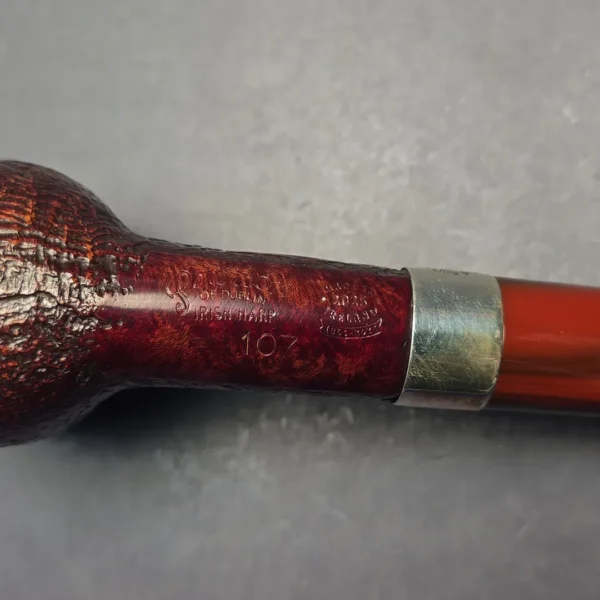 Peterson Irish Harp 107 Sandblasted Billiard with Silver (New) - Image 10