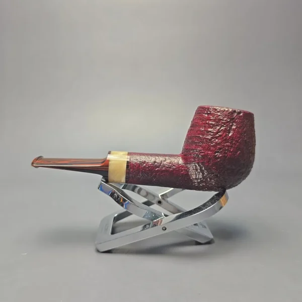 Abe Herbaugh Sandblasted Billiard with Musk Ox Horn (Estate) - Image 4
