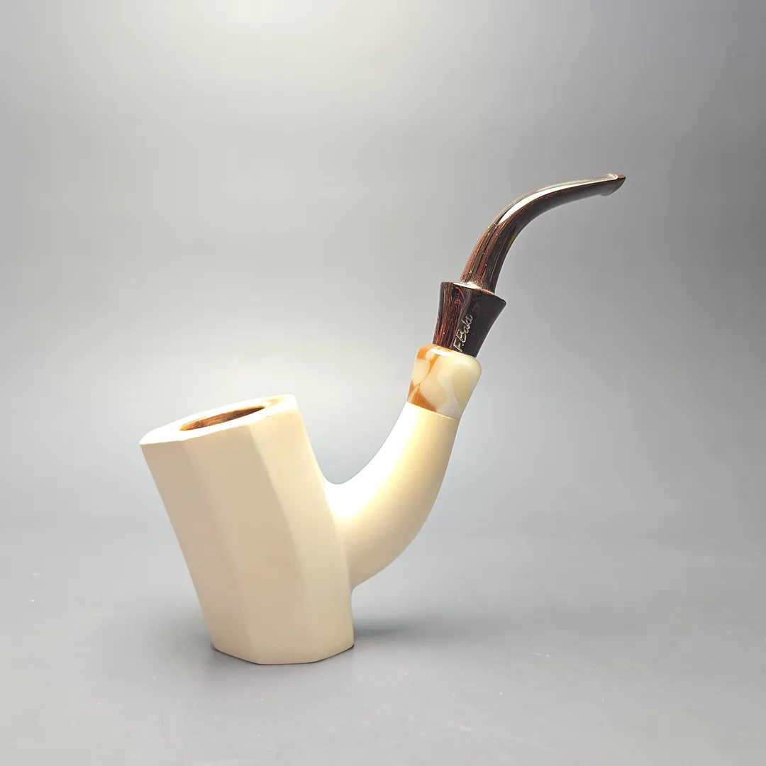 Fikri Baki Large Paneled Cherrywood Sitter with Acrylic and Cumberland (Estate) - Image 2