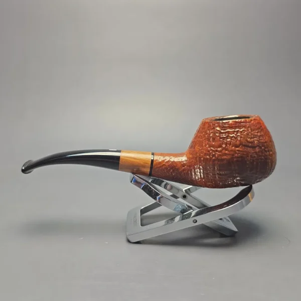 Castello Old Antiquari (3K) Sandblasted Author with Briar Inlay (Estate) - Image 4