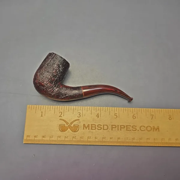Nate Rose Sandblasted "Cardinal" Bent Billiard (Estate) - Image 11