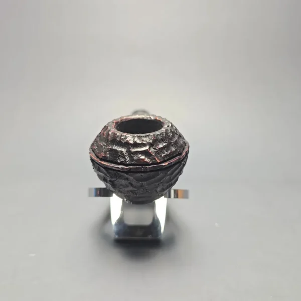 Peterson 2026 Pipe of the Year Rusticated "Large Squat Cad" Bulldog with Silver (New) - Image 3