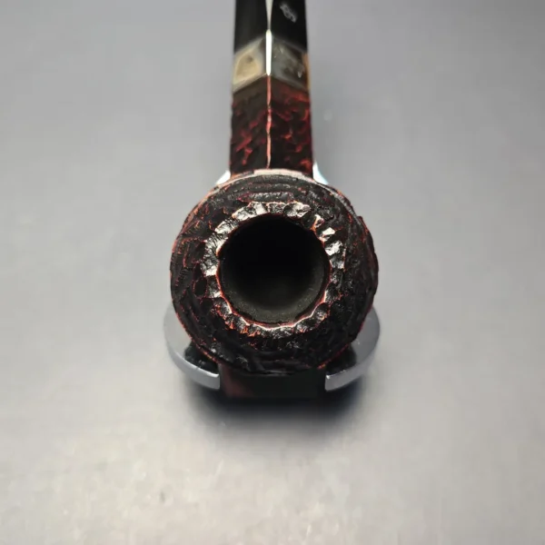 Peterson 2026 Pipe of the Year Rusticated "Large Squat Cad" Bulldog with Silver (New) - Image 6
