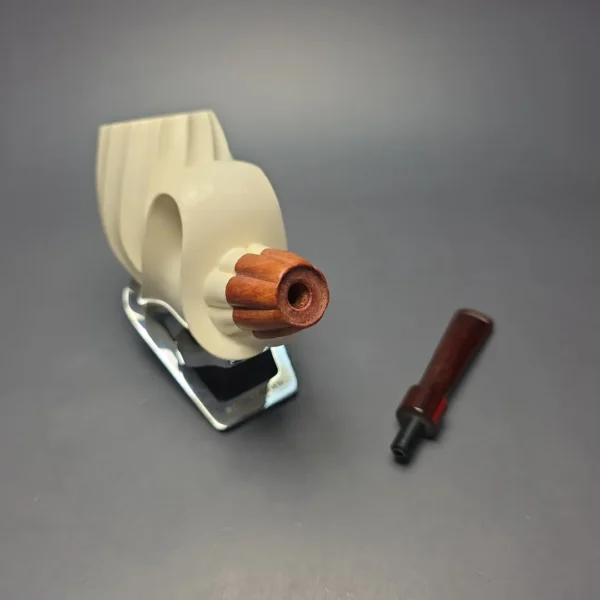 MBSD Meerschaum Premier (by Emre Bay) Magnum Smooth Spiral Brandy with Cumberland and Briar-Mortise (New) - Image 13