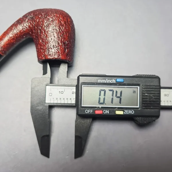 BriarWorks Classic C13 Crimson Sandblasted Bent Billiard (New) - Image 11