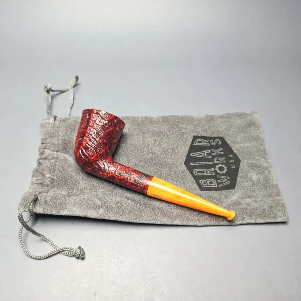 BriarWorks Classic C61 Crimson Sandblasted Dublin (New) - Image 14