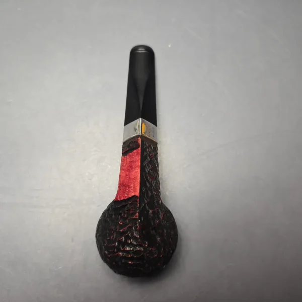 Peterson 2026 Pipe of the Year Rusticated "Large Squat Cad" Bulldog with Silver (New) - Image 9