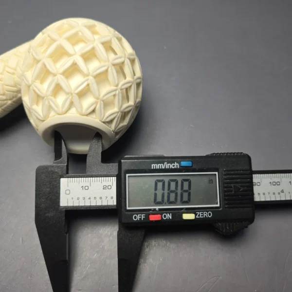 MBSD Meerschaum Silver Extra Large Lattice Carved Reverse Calabash Brandy (New) - Image 11