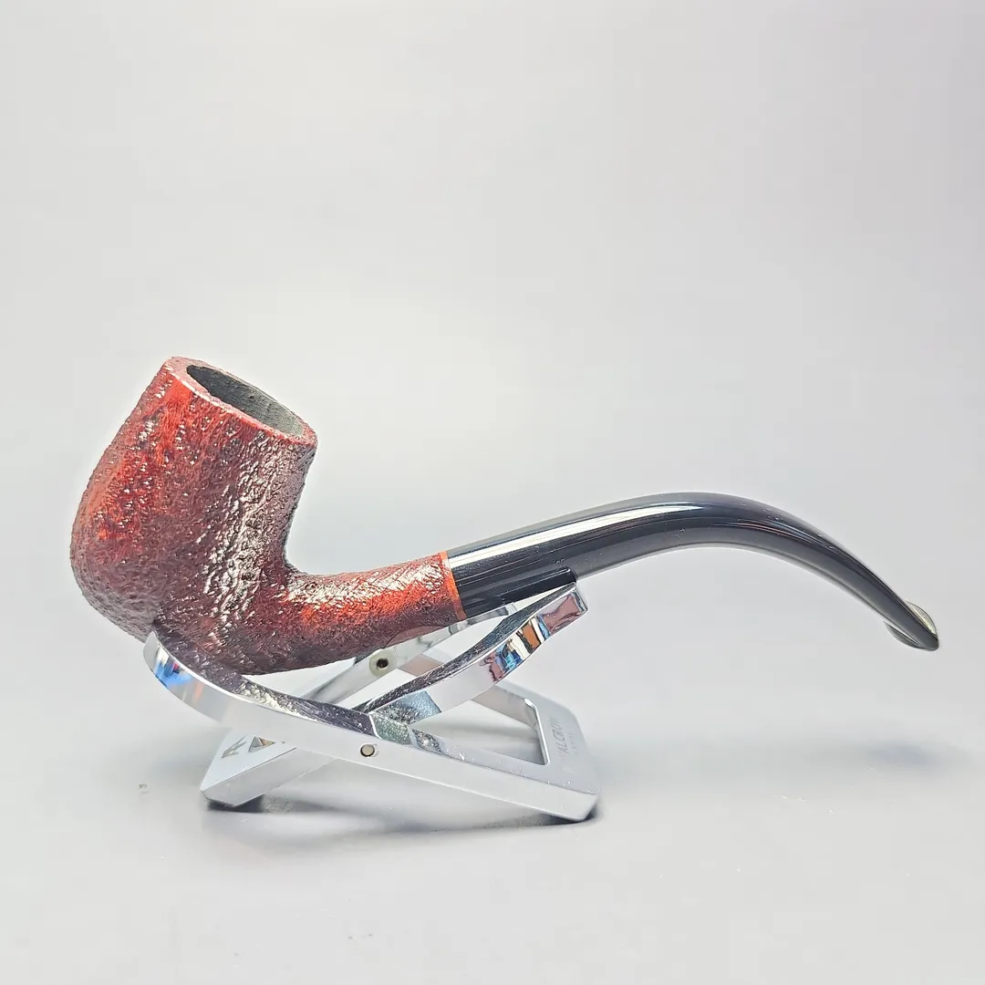 BriarWorks Classic C13 Crimson Sandblasted Bent Billiard (New) - Image 2