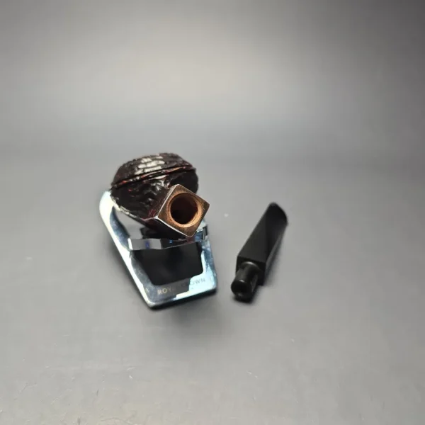 Peterson 2026 Pipe of the Year Rusticated "Large Squat Cad" Bulldog with Silver (New) - Image 13