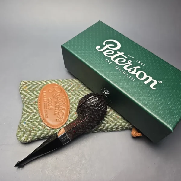 Peterson 2026 Pipe of the Year Rusticated "Large Squat Cad" Bulldog with Silver (New) - Image 14