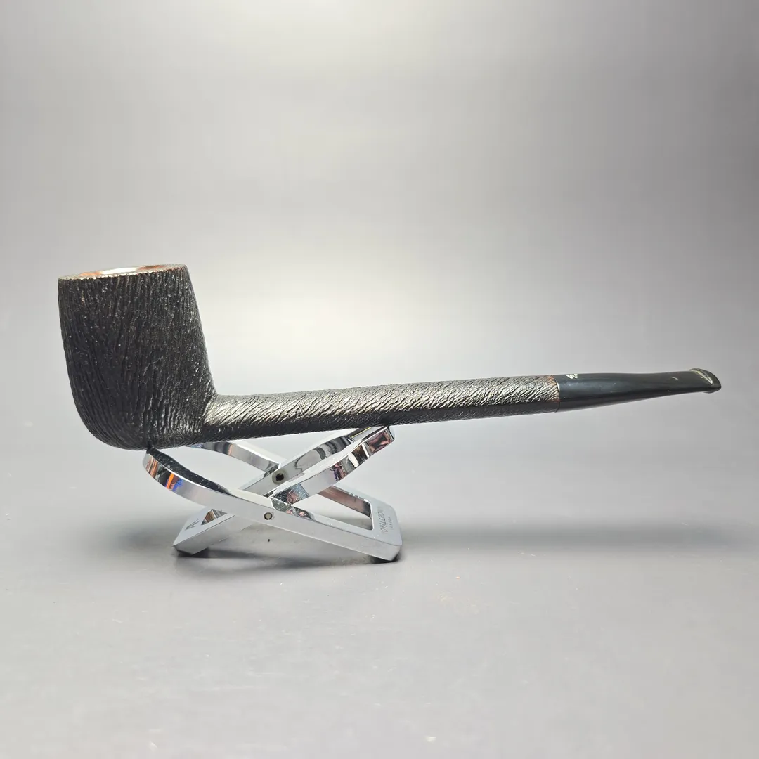Savinelli Extra Lumberman Long Rusticated Canadian (Estate) - Image 2