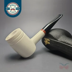 MBSD Meerschaum Deluxe Smooth "Whittler" Poker with Briar-Mortise (New)