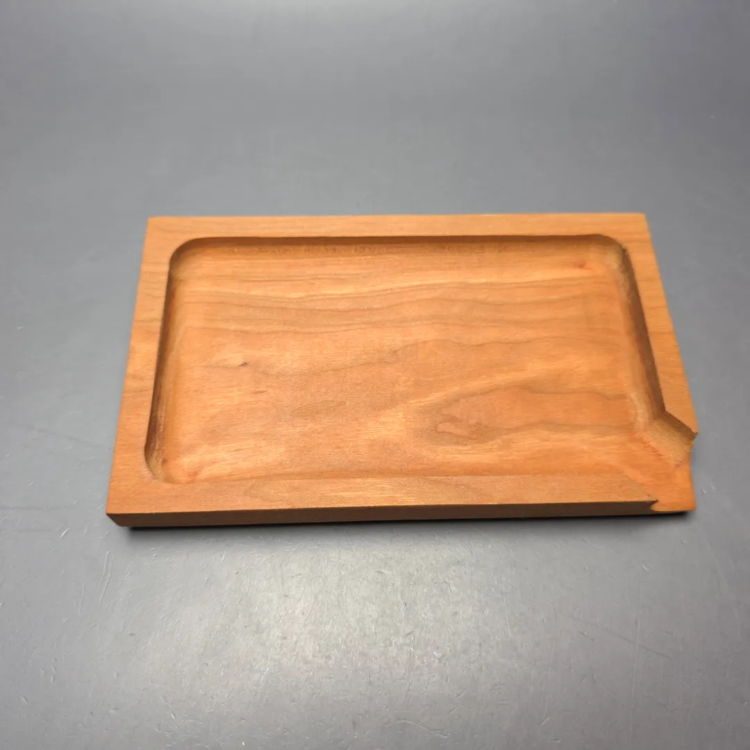 BGWoodworx Small Cherry Wood Tobacco Tray (New) - Image 2