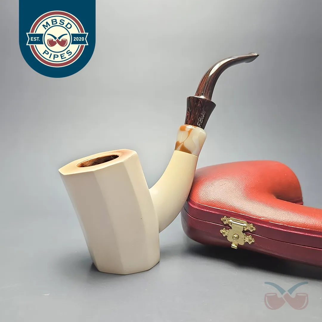 Fikri Baki Large Paneled Cherrywood Sitter with Acrylic and Cumberland (Estate)