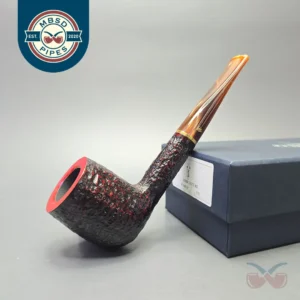Savinelli Roma Lucite 111 KS Partially Rusticated Billiard (6mm) (New)