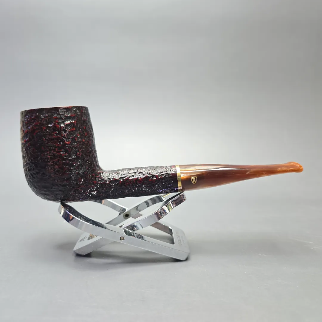 Savinelli Roma Lucite 111 KS Partially Rusticated Billiard (6mm) (New) - Image 2