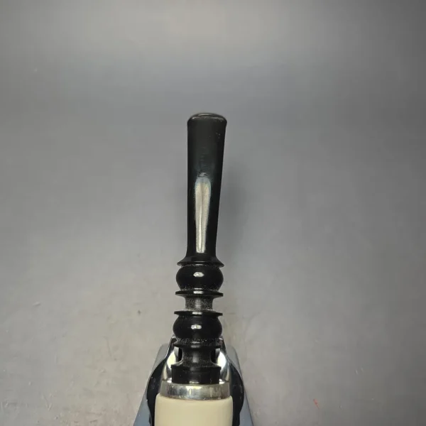 Unknown Reverse Calabash Translucent Meerschaum Billiard with Silver (Unsmoked Estate) - Image 6