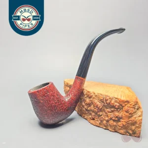 BriarWorks Classic C13 Crimson Sandblasted Bent Billiard (New)