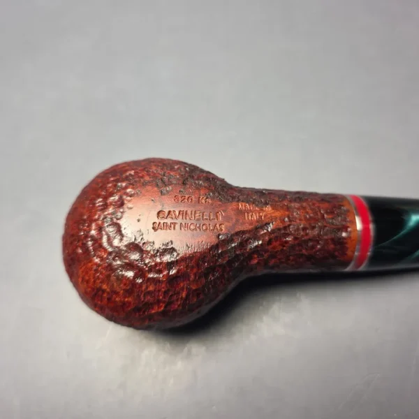 Savinelli 2026 Saint Nicholas 320 KS Rusticated Author (6mm) (New) - Image 7