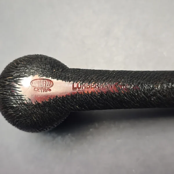 Savinelli Extra Lumberman Long Rusticated Canadian (Estate) - Image 10