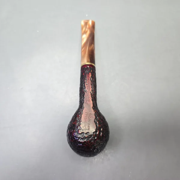 Savinelli Roma Lucite 111 KS Partially Rusticated Billiard (6mm) (New) - Image 9