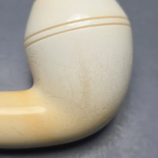 Peterson Meerschaum Sherlock Holmes Deerstalker with Silver (Estate) - Image 7