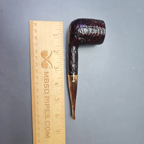 Savinelli Roma Lucite 111 KS Partially Rusticated Billiard (6mm) (New) - Image 11