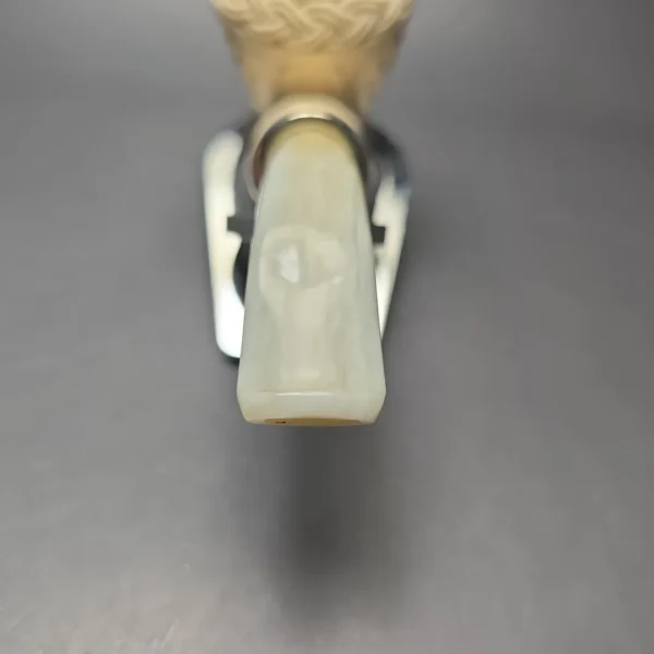 MBSD Meerschaum Silver Floral Carved Reverse Calabash Rhodesian (New) - Image 6