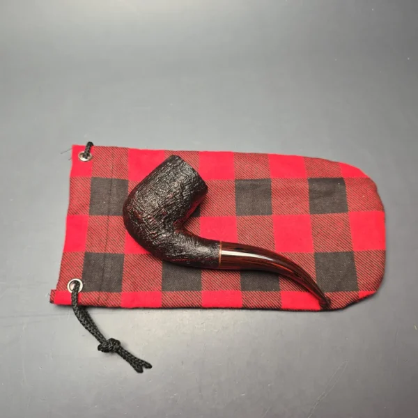 Nate Rose Sandblasted "Cardinal" Bent Billiard (Estate) - Image 14