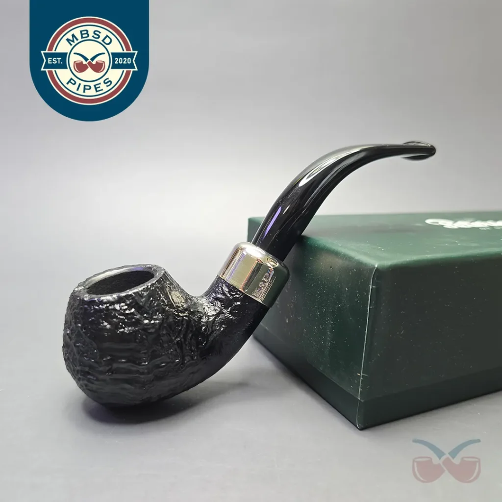 Peterson Army 03 Sandblasted Bent Apple with Nickel (9mm) (New)
