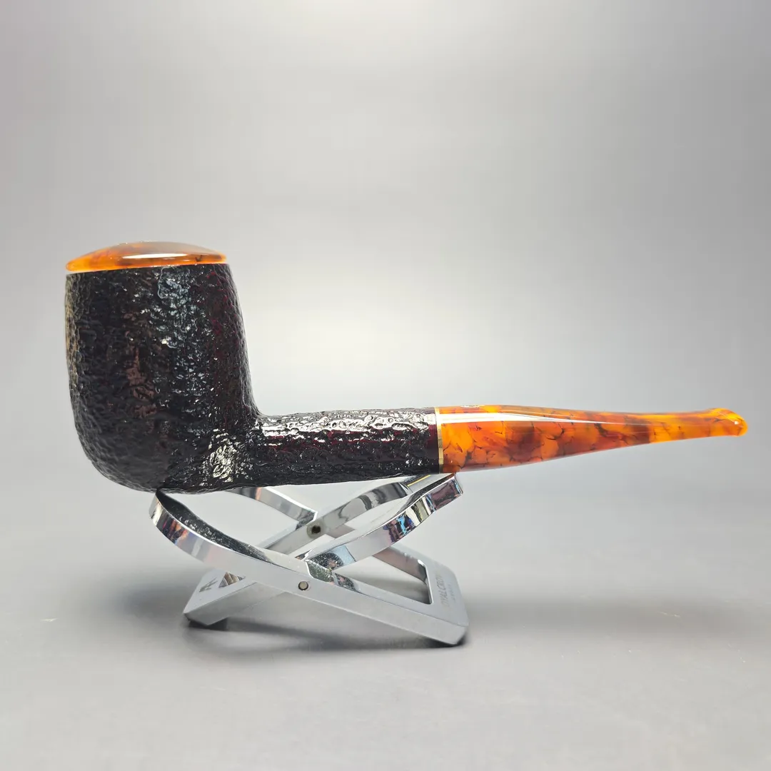 Savinelli Tortuga 111 KS Rusticated Billiard (6mm) (New) - Image 2
