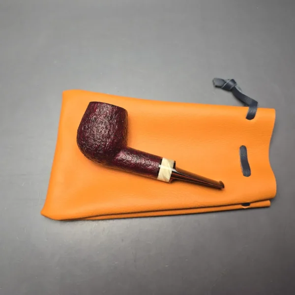Abe Herbaugh Sandblasted Billiard with Musk Ox Horn (Estate) - Image 14