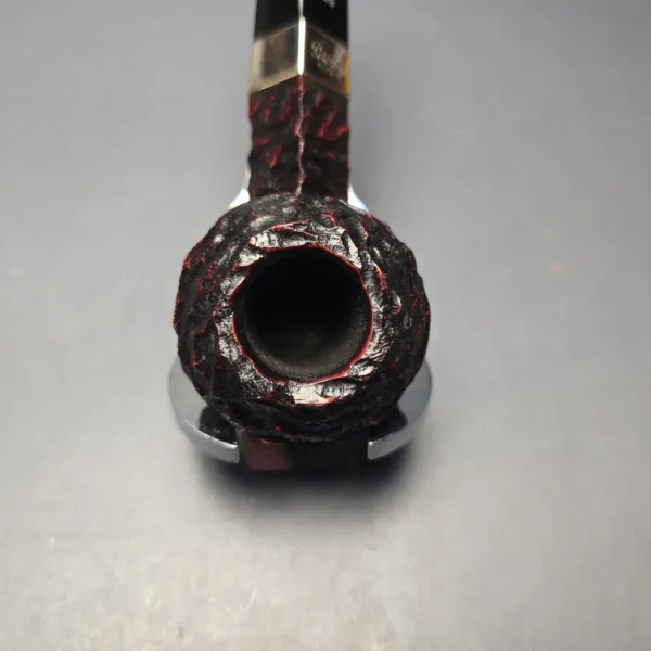 Peterson 2026 Pipe of the Year Rusticated "Large Squat Cad" Bulldog with Silver (New) - Image 6