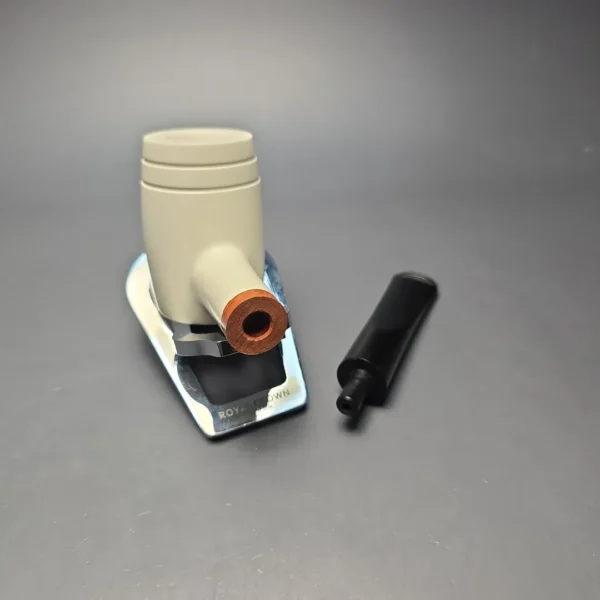 MBSD Meerschaum Deluxe Smooth "Whittler" Poker with Briar-Mortise (New) - Image 13