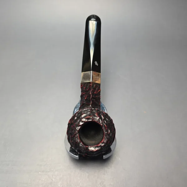 Peterson 2026 Pipe of the Year Rusticated "Large Squat Cad" Bulldog with Silver (New) - Image 8