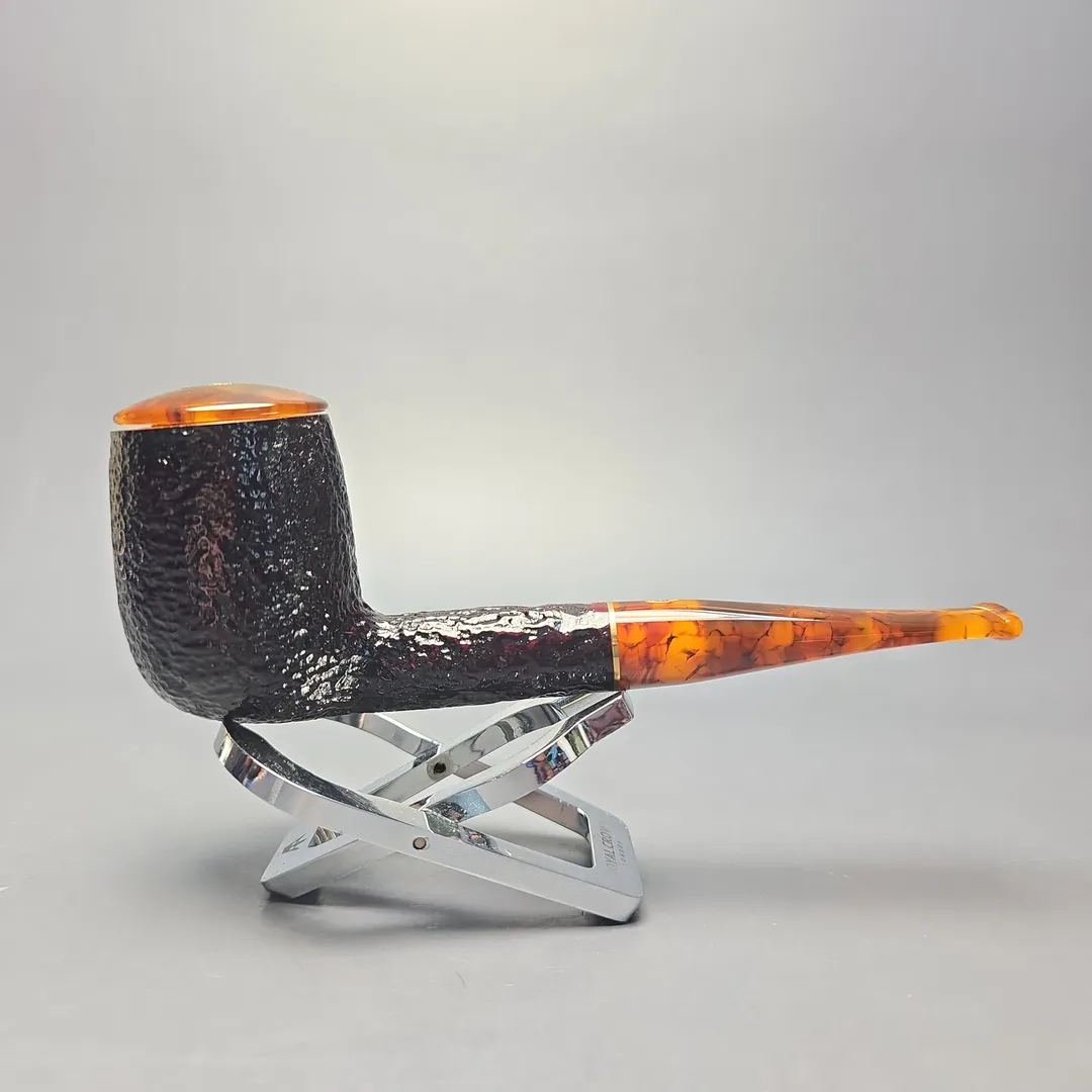 Savinelli Tortuga 111 KS Rusticated Billiard (6mm) (New) - Image 2