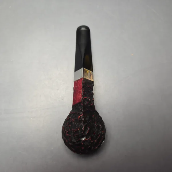 Peterson 2026 Pipe of the Year Rusticated "Large Squat Cad" Bulldog with Silver (New) - Image 9