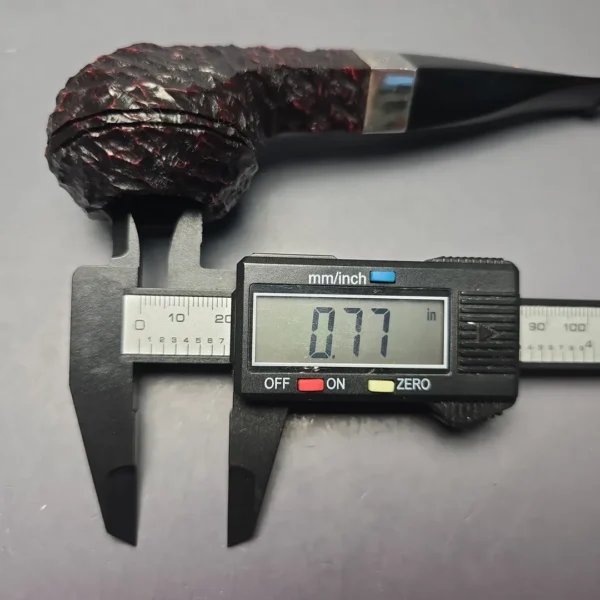 Peterson 2026 Pipe of the Year Rusticated "Large Squat Cad" Bulldog with Silver (New) - Image 12