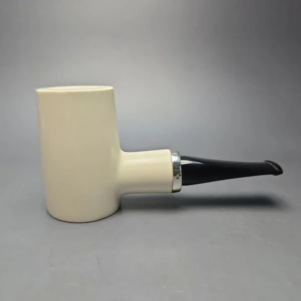 MBSD Meerschaum Silver Smooth Reverse Calabash Poker (New) - Image 3