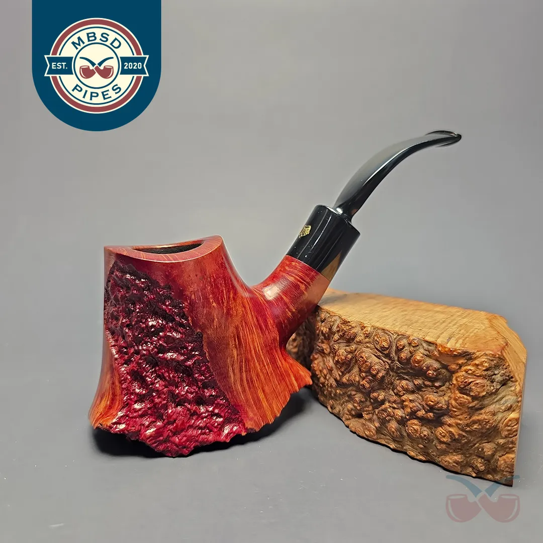 Poul Winslow Crown Viking Partially Rusticated Volcano Sitter (Estate)