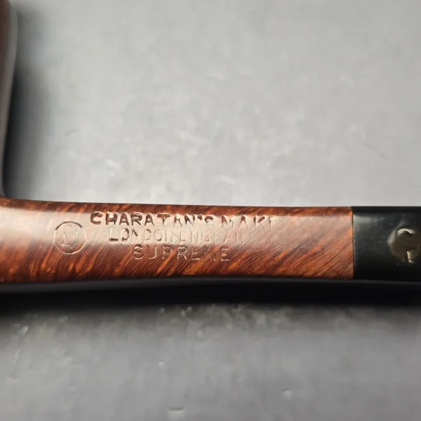 Charatan's Make (First Lane Era; c.1961-5) Supreme Extra Large Smooth Panel Shank Freehand (Estate) - Image 9