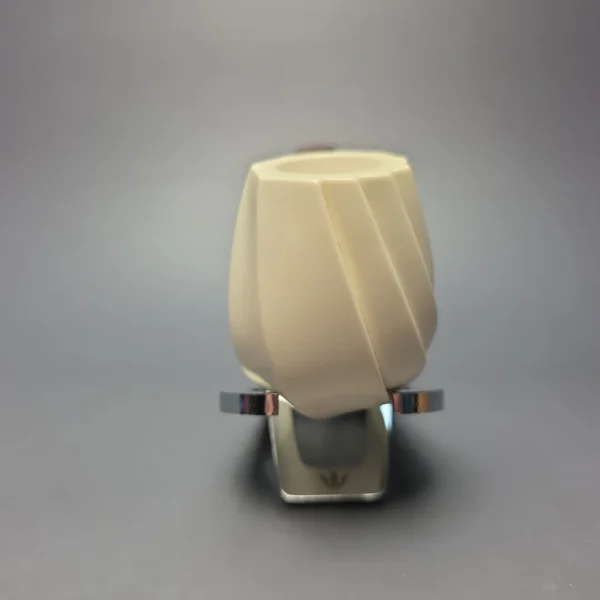 MBSD Meerschaum Premier (by Emre Bay) Smooth Spiral Billiard with Cumberland and Briar-Mortise (New) - Image 4