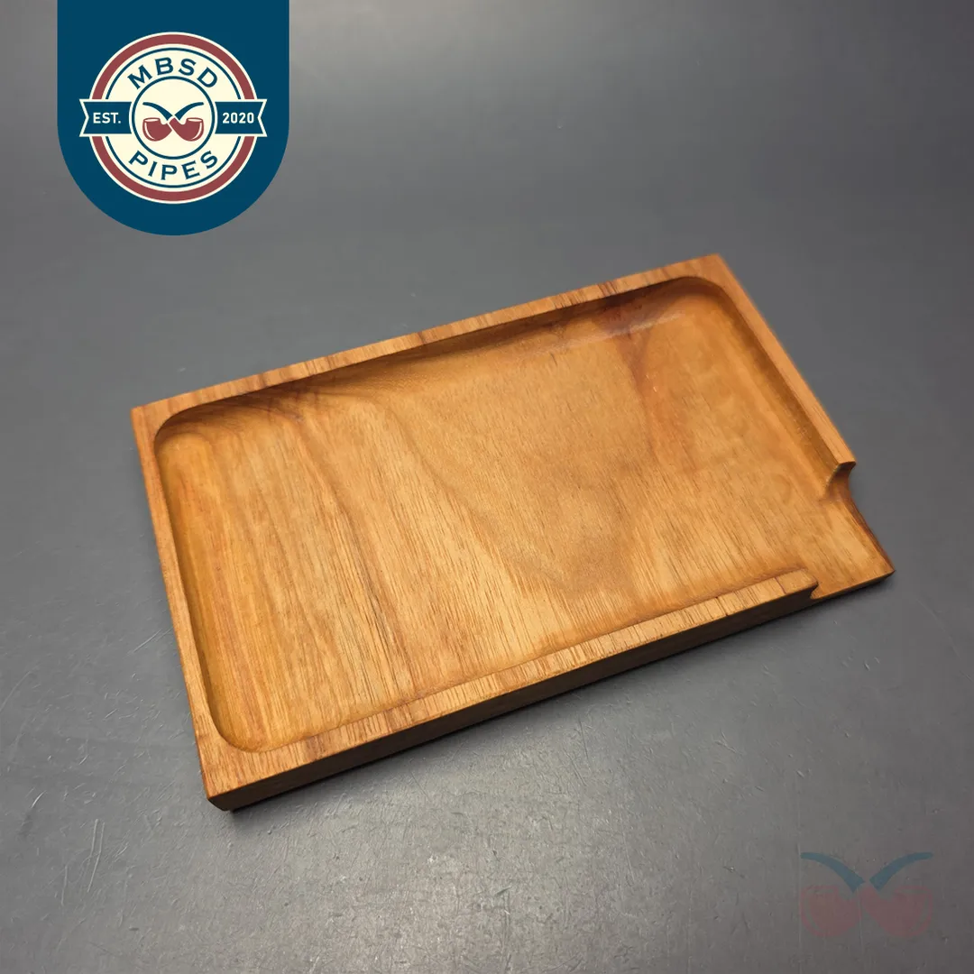 BGWoodworx Small Cherry Wood Tobacco Tray (New)