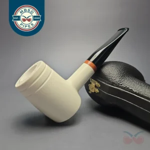 MBSD Meerschaum Deluxe Smooth "Whittler" Poker with Briar-Mortise (New)