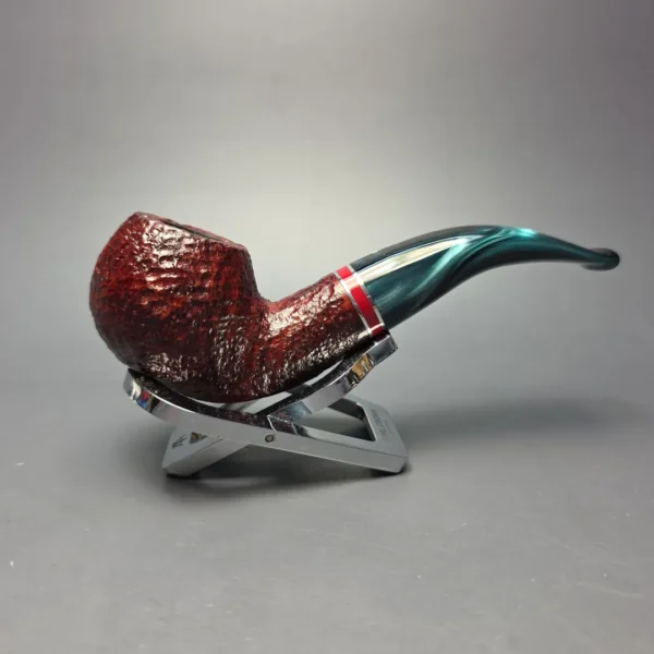 Savinelli 2026 Saint Nicholas 642 Rusticated Bent Apple (6mm) (New) - Image 3